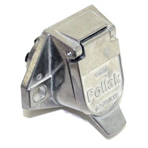 Socket 7-Way Metal w / Solid Pin