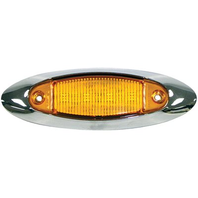 Light LED M / C OBLG W / CHRM BZL 4.75"X 1.50" MV