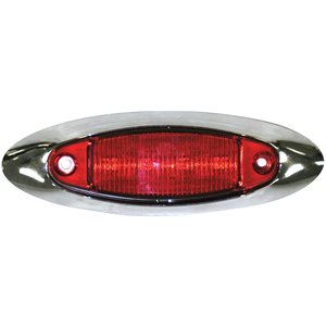 Light LED M / C OBLG W / CHRM BZL 4.75"X 1.50" MV