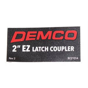 Decal Demco EZ Latch Coupler