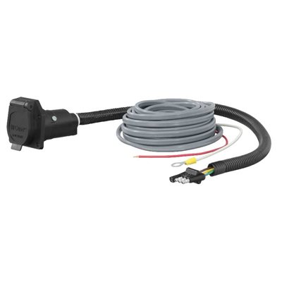 Adapter 4-Way to 7-Way Flat w / Brake Control Wiring