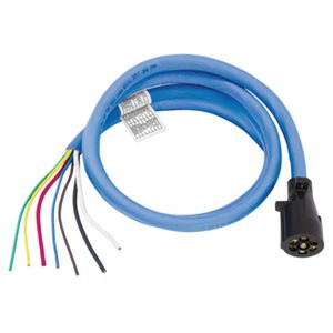 Plug 7-Way RV 8ft Cord Molded Blue