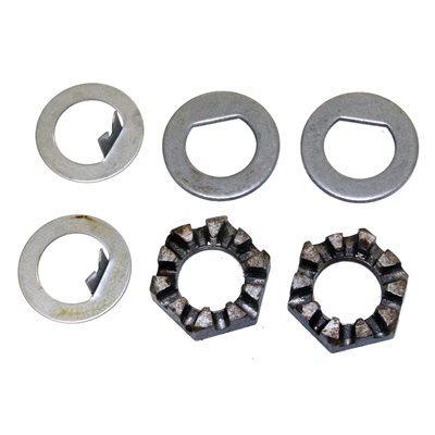 Nut Axle 1-14 D Tang 10pt Kit